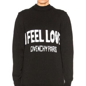 Authentic Givenchy
Givenchy Black I Feel Love Knit Sweater​​​​